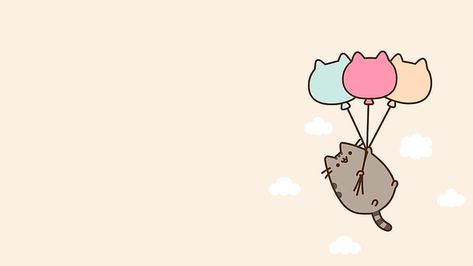 #pusheen #pusheenthecat #cutedesktopbackground #desktopbackground #cutedesktopwallpaper #desktopwallpaper #cutebackground #cutewallpaper Pusheen Wallpaper, Cat Balloons, Pusheen Cute, Iphone 2g, Cases Diy, Phone Hacks, Video Games For Kids, Macbook Air 11, Ipad Mini 3