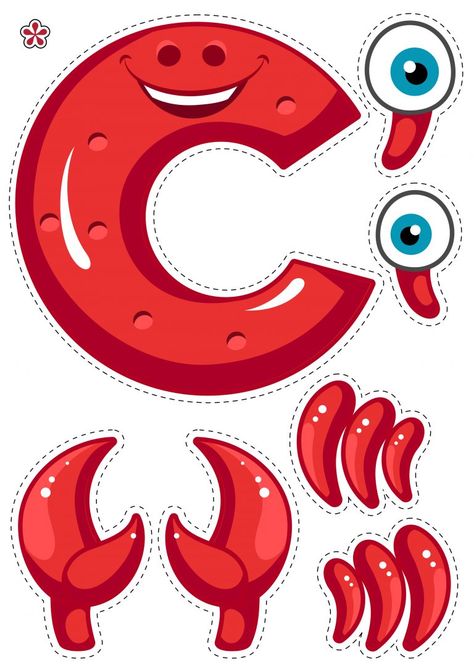 Letter C Preschool, Letter C Activities, Letter C Crafts, Preschool Letter Crafts, Crab Crafts, Alphabet Crafts Preschool, Abc Crafts, Alphabet Letter Crafts, C Art