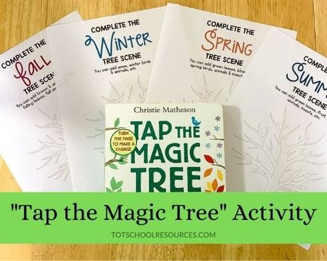 Tap The Magic Tree Preschool Activities, Tap The Magic Tree Activities, Tap The Magic Tree, Jewish Preschool, Tree Activity, Printable Craft Templates, Tree Story, Activity For Preschoolers, Nature Education