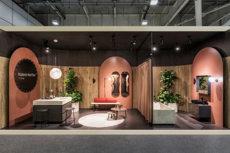 Gallery of Bespoke Romance Showroom / pc-|< Paolo Cesaretti arch - 2 Showroom Display, Tile Showroom, Large Format Tile, Show Room, Showroom Design, Exhibition Booth, Retail Design Blog, Furniture Showroom, Design Del Prodotto