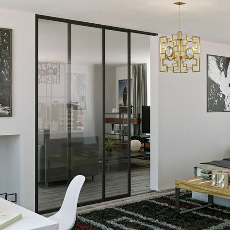 The sleek and stylish look of these doors, coupled with the innovative rolling technology makes this system unparalleled in the market place. Sliding Room Divider, Sliding Door Company, Sliding Closet Door, Glass Room Divider, Sliding Room Dividers, 4 Panel Room Divider, Room Divider Doors, Sliding Closet, Salon Suites