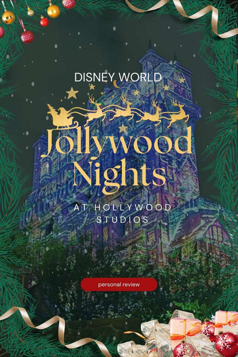 Curious about Disney World Jollywood Nights? 🎄 Get an honest review of this Disney World Christmas after-hours event at Hollywood Studios. From Disney World party food to shows and events, learn what to love, what to skip, and must-know tips! Disney World Party, Jollywood Nights, Disney World Christmas, World Party, Travel Pins, Hollywood Studios, Party Night, Holidays And Events, Party Food