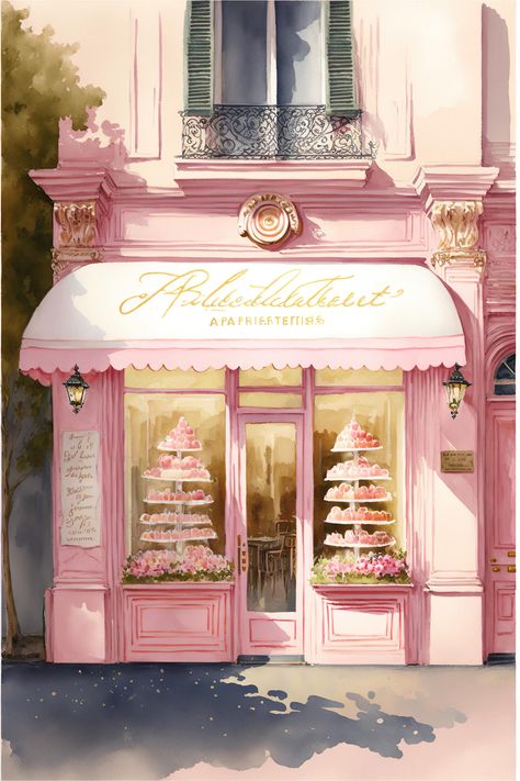 Paris French Patisserie Watercolor Painting 2. High Resolution Print File. Prints upto 30 x 45 inches. PLEASE NOTE THIS PRODUCT IS FOR DIGITAL DOWNLOAD ONLY! NO PHYSICAL PRINTS WILL BE SHIPPED. Pod Creative artwork is for PERSONAL USE ONLY. DO NOT use our digital art files for reproduction or commercial use or resale in any form. © POD CREATIVE Paris Cafe Backdrop, Cafe Drawing Illustration Coffee Shop, Bahar Core, Coastal Aesthetic Wallpaper, Parisian Bakery, Spring Iphone Wallpaper, French Patisserie, Coastal Aesthetic, Paris Poster