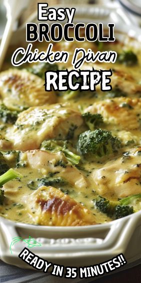 Easy Delicious Broccoli Chicken Divan Recipe Chicken N Broccoli Casserole, Chicken Broccoli Skillet Recipes, Divan Chicken Broccoli, Chicken W Broccoli, Chicken Divan With Mayonnaise, Broccoli Chicken Divan Recipe, Rotisserie Chicken Broccoli Recipes, Chicken Divine Recipe, Chicken With Broccoli Recipes