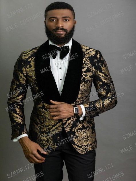 Black And Gold Suit Men, Suits For Men Prom, Grooms Tux, Kid Tuxedo, Backless Shoes, Wedding Suits For Men, Groomsmen Ideas, Harry Wedding, Prom Tuxedo