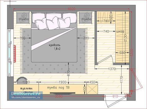 Sleeping Room Design, Bedroom Layout Design, Ruangan Studio, Small Bedroom Ideas For Couples, Small Bedroom Organization, Small Bedroom Layout, Home Hall Design, Closet Layout, Bedroom Closet Design