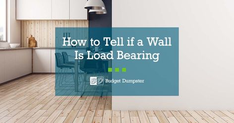 Not sure how to tell if a wall is load bearing? We have you covered. Use our helpful guide to determine if you can knock down a wall safely. Removing A Wall, Finished Attic, Exposed Rafters, Building A Kitchen, Load Bearing Wall, Home Addition, Diy Home Repair, Level Homes, Home Repair