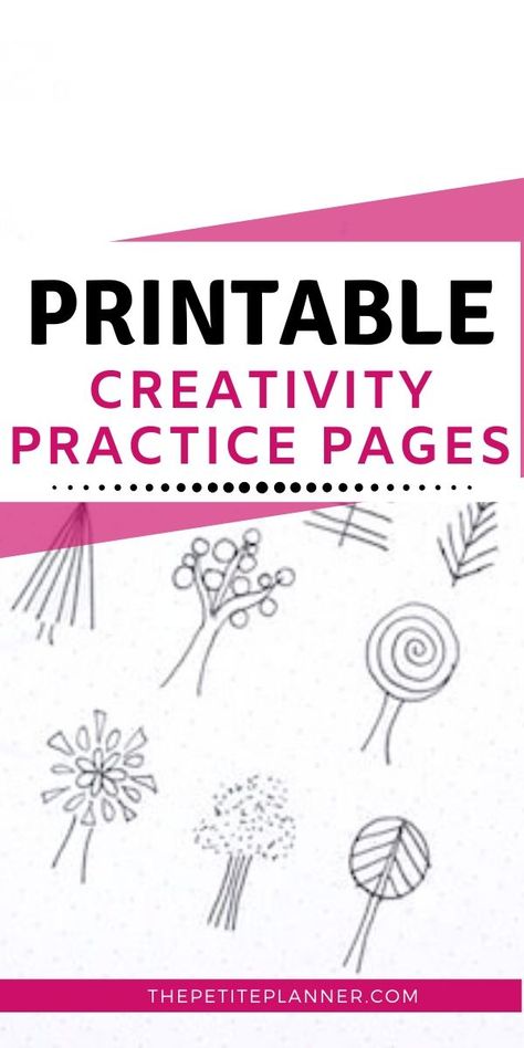 Try these free printable practice pages to help build your creativity. Get tips, inspiration, and ideas for drawing and journaling. Doodle and make art while learning how to be creative! #bulletjournalideas #bujoideas #freeprintable #creativityfound #createyourlife #selfimprovement #personalgrowth Doodle Template Free Printable, Improvement Journal, Doodling Tutorial, Ideas For Drawing, How To Be Creative, Free Doodles, Journaling Tips, Bullet Journal Font, Be More Creative