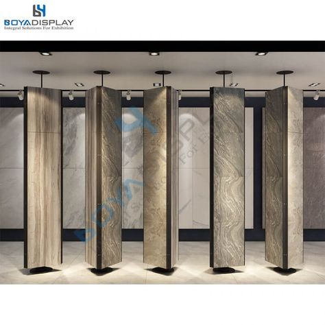 360 rotating 3 sides tile display rack (6) Store Showcase Design, Veneer Display Showroom, Granite Display Showroom, Interior Showroom Display, Tile Display Showroom, Laminate Display Showroom, Marble Showroom Display, Tiles Showroom Display Ideas Interior Design, Tiles Display Showroom Ideas