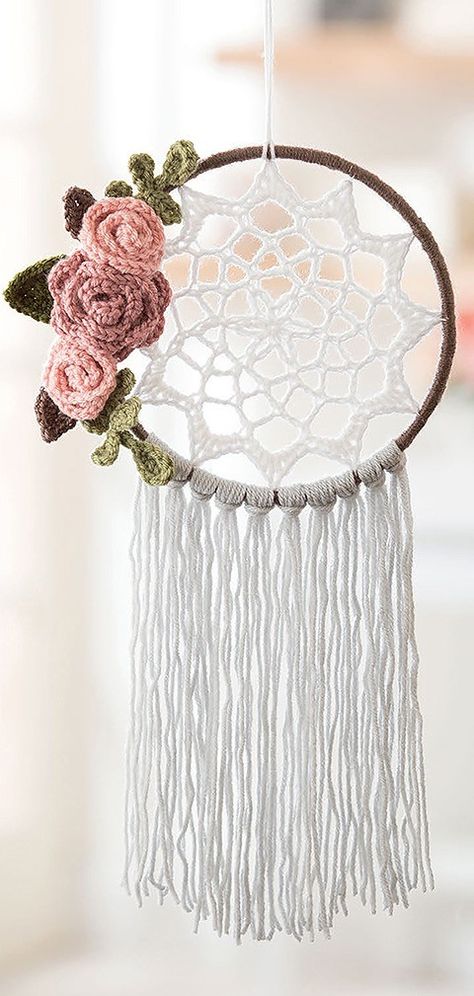 Crochet Puff Flower, Crochet Wall Art, Crochet Dreamcatcher, Flowers Crochet, Crochet Wall Hangings, Burlap Flowers, Crochet Decoration, Crochet Flower Tutorial, Quick Crochet