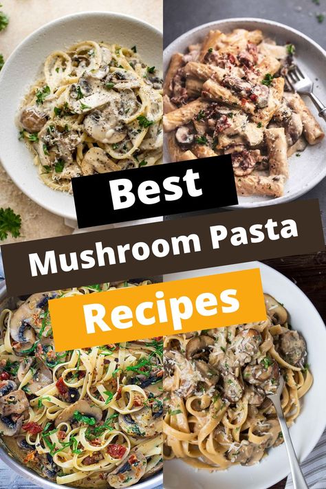 TOP 8 MUSHROOM PASTA RECIPES FOR FLAVOR Easy Mushroom Pasta Recipes, Mushroom Soup Pasta, Mushroom And Pasta Recipes, Creamy Mushroom Pasta Recipes, Pasta With Mushrooms, Mushroom Pasta Recipes, Pappardelle Pasta Recipe, Spinach Mushroom Pasta, Best Baklava Recipe