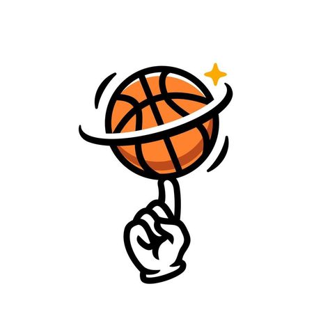 Basketball Doodle, Basketball Vector, Basketball Drawings, How To Draw Fingers, Basketball Clipart, Basketball Icon, Sports Drawings, Basketball Baby, Perspective Sketch