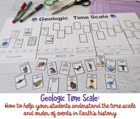 Amy Brown Science: Evolution and the Geologic Time Scale Geological Time Scale Timeline, Teacher Planning Binder, Evolution Activities, Evolution Of Life On Earth, Geologic Time Scale, Earth Science Activities, Earth Activities, Earth History, History Worksheets