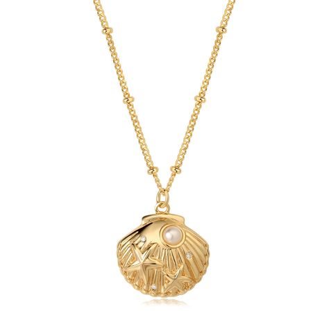 PRICES MAY VARY. Necklace Size: 18 "-19.5 " adjustable chain with lobster clasp Material: Our gold sea shell necklace crafted in 18K gold plated, heat and pressure bonded to a high-quality brass core; being hypoallergenic, tarnish-resistant, and absolutely stunning Ocean Collection: These ocean necklace perfect for beach lovers and adventurers alike Applicable Occasions: Perfect for summer wear and unique seaworld Applicable Occasions adds to your charm About MEVECCO Jewelry: To create modern,mi Ocean Collection, Ocean Necklace, Beach Necklace, Layered Chain, Boho Handmade, Pearl Inlay, Beach Necklaces, Seashell Necklace, Necklace Craft