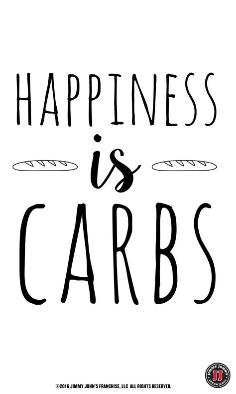 Happiness is carbs  Funny food quote love food yummy best friend lol I Love Food Quotes, Carbs Quotes, Keto Quotes, Keto Quote, Party Food Bars, Food Quotes Funny, Food Quote, Jimmy Johns, Food Bars