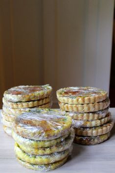 Freezer Quiche Make Ahead, Individual Freezer Meals For One, Individual Quiche, Quiche Ideas, Mozzarella Quiche, Individual Freezer Meals, Quiche Brunch, Recipe Quiche, Quiche With Bacon