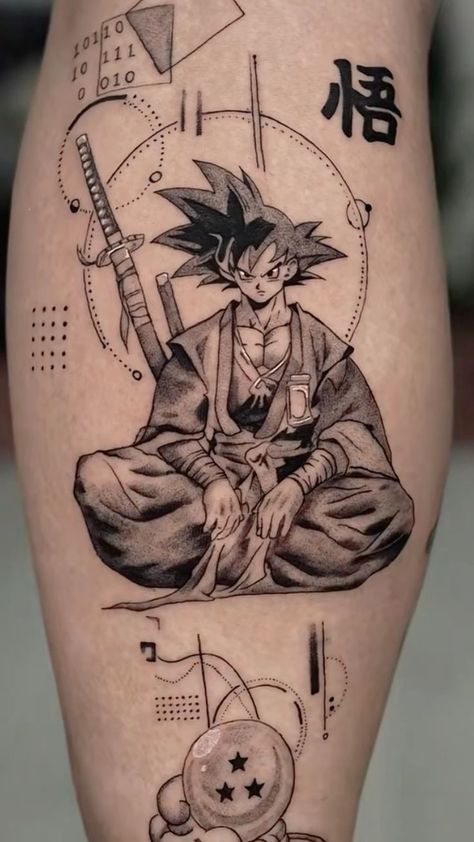 Tatuaje Dragon Ball, Dragon Ball Z Tattoo, Goku Tattoo, Dbz Tattoo, Pet Tattoos, Tier Tattoo, Astronaut Tattoo, Gamer Tattoos, Z Tattoo