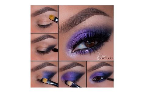 Purple Eye Makeup, Beauty And Makeup, Eye Makeup Pictures, Purple Makeup, Eye Makeup Steps, Purple Eyeshadow, Makijaż Smokey Eye, Colorful Eye Makeup, Makeup Eye Looks