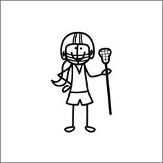 lacrosse quotes for girls | Lacrosse Girl stick figure. lacrosse ... Lacrosse Stick Drawing, Lacrosse Drawing, Lacrosse Promposal, Girls Lacrosse Sticks, Lacrosse Memes, Famous Illustrators, Lacrosse Funny, Lacrosse Outfits, Lacrosse Workouts