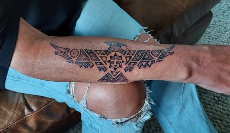 Thunderbird Tattoo, Temple Decor, Sternum Tattoo, Spiritual Symbols, Great Tattoos, Polynesian Tattoo, Henna, Tattoo Ideas, Temple