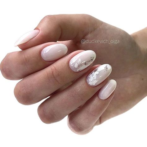 Round Nail Designs, Milky Nails, Pointy Nails, Round Nails, Popular Nails, Oval Nails, Cool Nail Designs, Nail Shapes, Perfect Nails