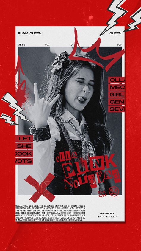 Personal use Only. #ollajkt48 #punkposter #graphicdesign #graphicdesigner #poster #posters #posterdesign #posterdesigns #posterseries #graphicdesignposter #typographyindonesia Chinese Poster Design, Bday Poster, Cool Photo Edits, Birthday Poster Design, Magazine Layout Inspiration, Birthday Posters, Punk Poster, Queen Poster, Interior Design Sketches