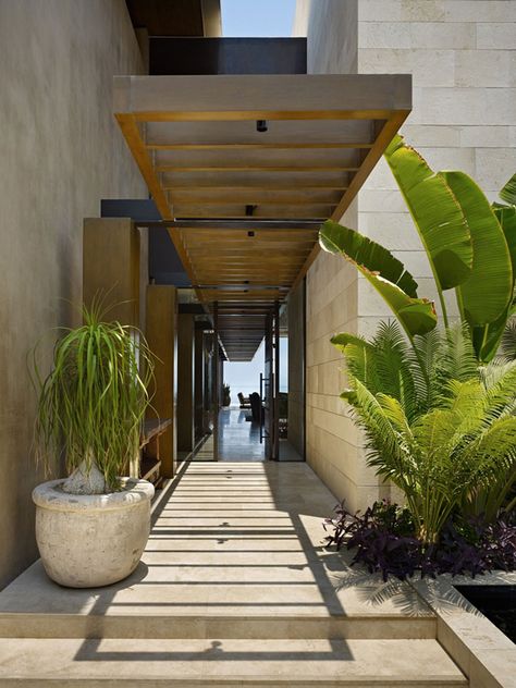 Phenomenal Family Retreat in Mexico by Olson Kundig Architects Olson Kundig, Entrance Way, Pergola Design, Casa Country, Entrance Design, Have Inspiration, Exterior Stone, Design Exterior, Pergola Designs