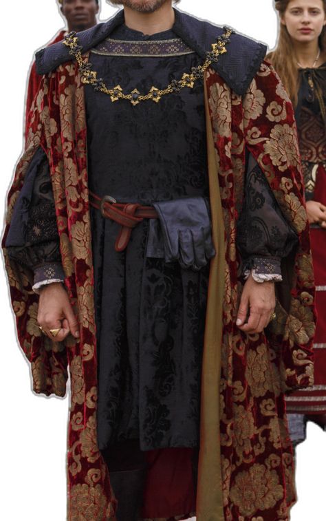 Medieval Royalty Clothing Men, Greek Historical Clothing, Middle Ages Fashion Men, English Medieval Clothing, Medieval Clothing Men Noble, Victorian King Clothing, 1500s Mens Fashion, Medieval French Clothing, 1400s Mens Fashion