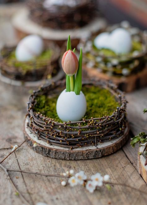 DIY: Süße Osterdeko Easter Diy Kids, Barn Door Designs, Easter Wallpaper, Deco Nature, Easter Egg Crafts, Easter Inspiration, Free Stencils, Egg Crafts, Easter Decorations Outdoor