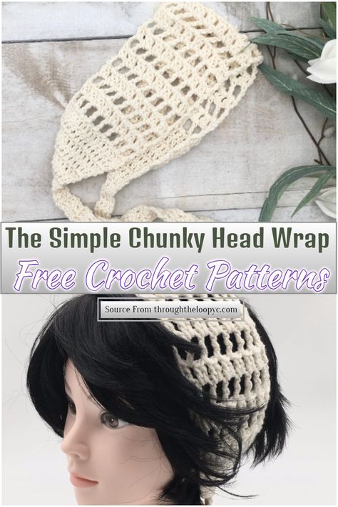 Crochet Dread Wrap Pattern Free, Head Wrap Crochet Pattern Free, Whimsy Head Wrap Crochet, Crochet Head Covering Pattern, Crochet Head Wrap Pattern Free, Crochet Head Covering, Crochet Head Piece, Crochet Hair Wrap, Head Wrap Crochet