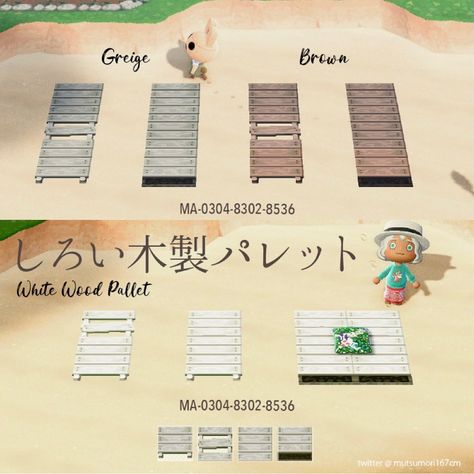 ✨ ACNH Inspo & Design Codes ✨ on Instagram: “📸 Credit: mutsumori167cm via Twitter This would make an awesome bridge! ✨Tags✨ #acnh #acnhdreamaddress #dreamaddress #animalcrossing…” Wood Deck Designs, Acnh Path, Animal Crossing Pc, Wood Path, White Deck, Beach Path, Acnh Design, Animal Crossing Wild World, Path Design