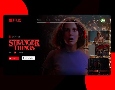 Netflix Landing Page Design, Netflix Layout, Netflix Redesign, Creative Brief Template, Book Cover Art Diy, Netflix Home, Yearbook Pages, Yearbook Covers, Movie App