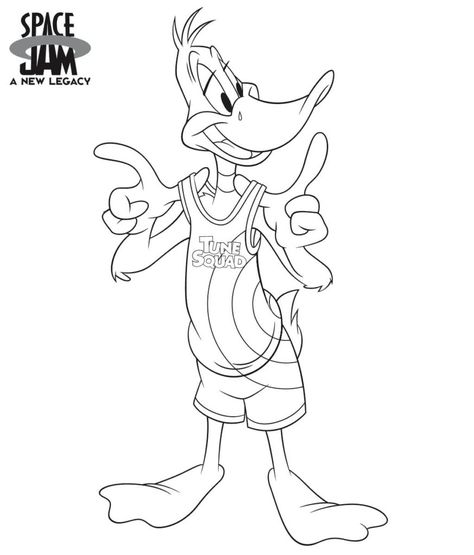 Space Jam A New Legacy coloring pages | WONDER DAY — Coloring pages for children and adults Duck Coloring Pages, Looney Tunes Space Jam, Minnie Mouse Drawing, Space Jam A New Legacy, Adult Coloring Books Printables, Space Drawings, Looney Tunes Bugs Bunny, Looney Tunes Characters, Looney Tunes Cartoons