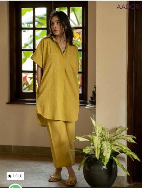 Summer Linen Sleepwear For Relaxation, Yellow Cotton Spring Sleepwear, Linen Button-up Tops For Loungewear, Wide-leg Linen Harem Pants For Loungewear, Casual Linen V-neck Kaftan, Linen Clothes, Dresses, Clothes