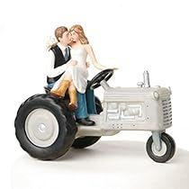 Tractor Cake Topper, Western Cake Toppers, Tractor Wedding, Western Cake, Western Wedding Cakes, Tractor Cake, Wedding Cake Topper Figurines, Funny Cake Toppers, Sand Ceremony Wedding