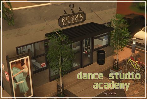 Sims 4 Dance Studio Lot, Sims 4 Dance Studio Cc, Ts4 Lots Cc, Sims 4 Dance Studio, Sims 4 Photography Studio, Sims 4 Dance, Sims4 Lots, Sims 4 Photography, Ts4 Lots