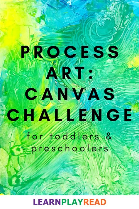 Group Process Art for Toddlers and Preschoolers: Canvas Challenge Toddler Canvas Art, Process Art For Toddlers, Process Art Preschool, Art For Toddlers, Primary School Art, Group Art Projects, Toddler Art Projects, Canvas Art Projects, Family Canvas