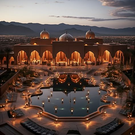 Green Palace, India Palace, Castle House Design, Palace Architecture, Hotel Facade, Ancient Indian Art, India Architecture, Luxury Architecture, Luxury Wedding Decor