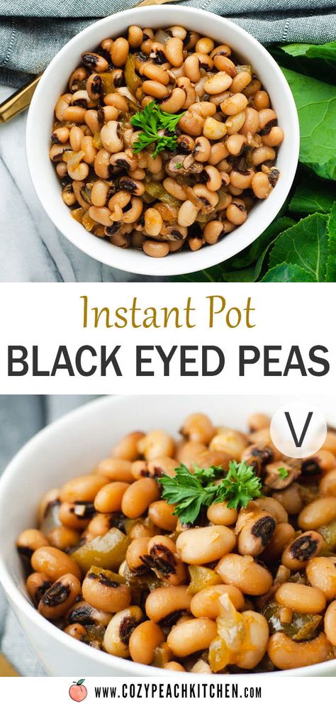 Vegan Blackeye Pea Recipes, Blackeyed Pea Recipes Vegan, Vegan Black Eyed Peas, Protein Beans, Wfpb Vegan, Bean Salads, Cajun Spices, Chipotle Powder, Instant Pot Vegan