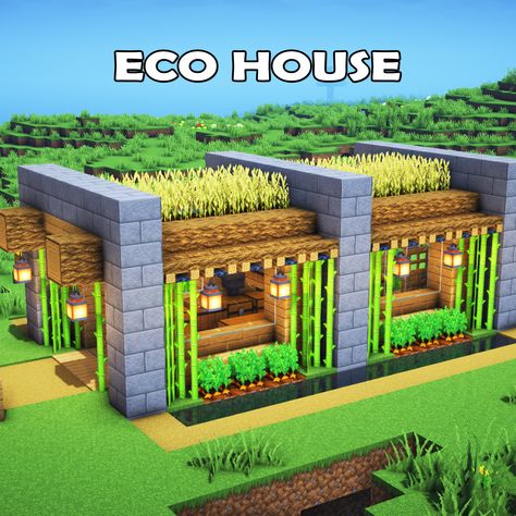 Minecraft Eco House ⚒️ Rate from 1-10? 🎥 Full Tutorial on my YouTube channel! 💾 World Download on Patreon ✅ Follow for OP Minecraft Builds 📢 Share with your Friends 💬 Rate this Build 1-10 🔖Tags 🔖 #minecraft #minecraftbuilds #minecrafters #minecraftpe #minecraftmemes #mınecraftideas #minecraftbuild #minecraftbuilding #minecraftbuilding #minecrafttutorial #minécraftonly #mcpe #minecraftpc #minecraftcreations #minecraftdaily #minecraftdesign #minecraftjava #minecrafts #minecraftyoutuber #gaming Minecraft Eco House, Minecraft Decorations, Minecraft House, Minecraft Stuff, Minecraft Pe, Minecraft Memes, Minecraft Tutorial, Minecraft Builds, Minecraft Building