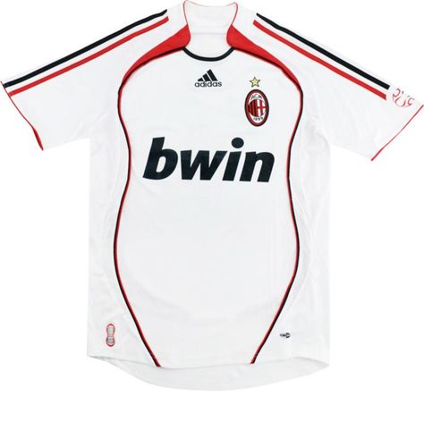 Check out the AC Milan 2006-07 Away kit by adidas, worn in the 2006-07 Serie A season. Ac Milan Retro, Ac Milan Kit, Alessandro Nesta, Theo Hernandez, Andrea Pirlo, Vintage Football Shirts, Retro Football Shirts, Streetwear Jeans, Retro Football