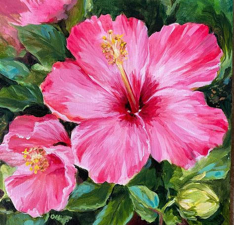 Hibiscus Drawing, Paintings On Paper, Floral Paintings Acrylic, Acrylic Flower Painting, Art 2023, Flower Painting Canvas, Canvas Painting Designs, Gcse Art, Garden Studio