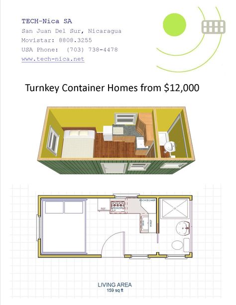 Turnkey container homes from $12,000 20ft Container Home, Container House Interior, 20ft Shipping Container, Container Homes For Sale, Shipping Container Cabin, Shipping Container Home Designs, Storage Container Homes, Container Cabin, 20ft Container