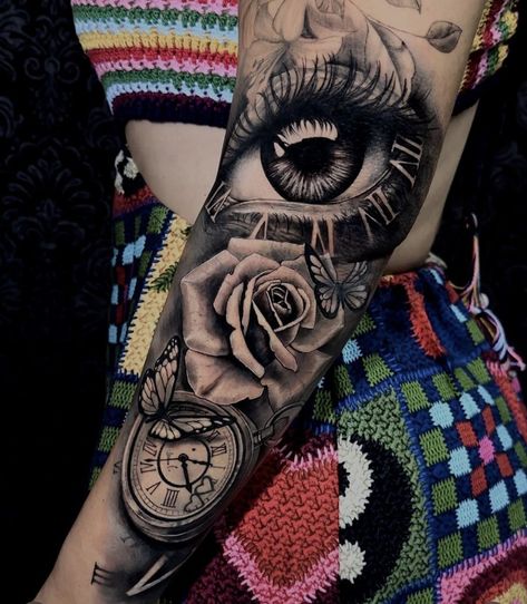 Cover Up Hand Tattoos For Women, Eye Tattoo Ideas Women, Eye Tattoo On Arm, Diamond Tattoo Designs, Word Tattoo Ideas, Arm Sleeve Tattoos For Women, Quarter Sleeve Tattoos, Bookish Tattoos, Choose Her