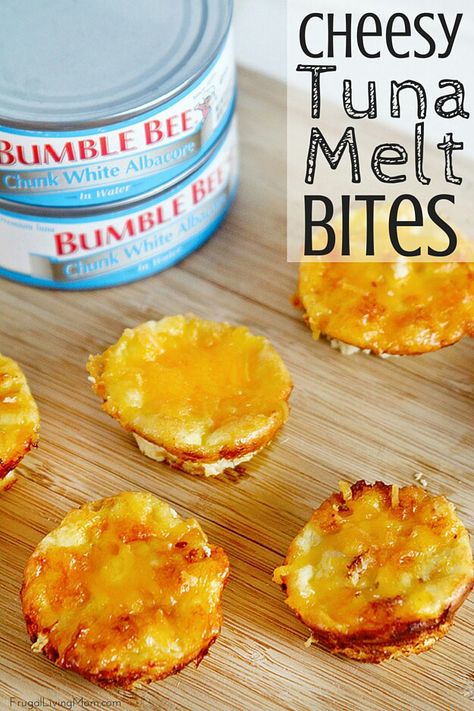 http://www.frugallivingmom.com/cheesy-tuna-melt-bites-ad/ Bariatric Recipes Sleeve, Vsg Recipes, Bariatric Friendly Recipes, Bariatric Diet, Tuna Melt, Bariatric Eating, Tuna Melts, Soft Foods, Bariatric Recipes