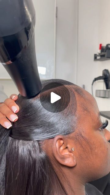 Renstouch 💕 Ponytails • Bundles • Online Classes on Instagram: "V part Half up Half Down on my fav 💕 One of my fav styles to do 🥰   #fyp #halfuphalfdown #vpartslickback #blackgirlhairstyles #londonhairstylist #howtotiktok #hairtok" V Part Slick Back Half Up Half Down, High Low Ponytail Hairstyles Weave, Half Up Half Down Hair Bundles, Quickweave Hairstyles Side Part, Hairstyle Up And Down, Half Up Half Down 3 Parts, 3d Part Half Up Half Down, 2 Part Half Up Half Down, Half Up Half Down Bob Quickweave