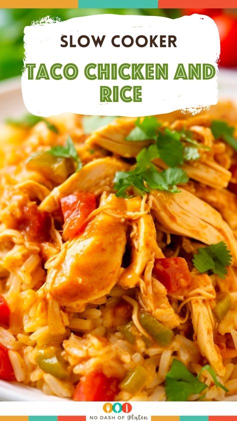 Chicken Taco Rice Crockpot, Crockpot Salsa Chicken And Rice, Slow Cooker Taco Chicken And Rice, Crockpot Mexican Chicken And Rice, Diced Chicken Crockpot Recipes, Santa Fe Chicken Crockpot, Crockpot Recipes With Rice, Taco Chicken Crockpot, Taco Chicken Rice