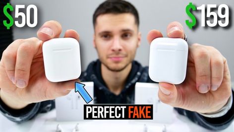 #applepro Fake AirPods Have Evolved 1:1 Edition Released for $50.. https://t.co/D8umeCjs7H pic.twitter.com/wd77OuClHl   Apple Products Fan (@ApplePr0ductFan) January 27 2019 Fake Airpods, Apple Pro, Airpods 2, January 27, New Phone, Valentine Special, Bluetooth Headset, New Gadgets, Apple Products