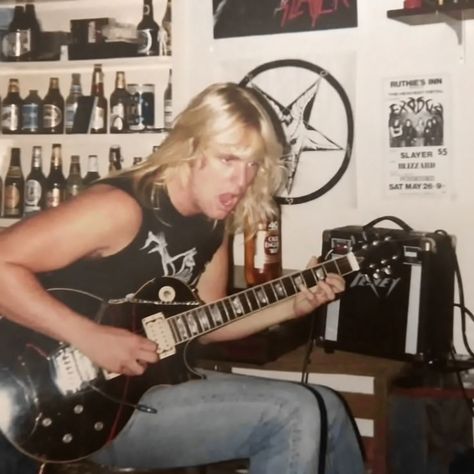 jeff Jeff Hanneman, Slayer Band, Black Inspiration, Thrash Metal, Van Halen, Metal Music, Music Stuff, Metal Bands, Front Row