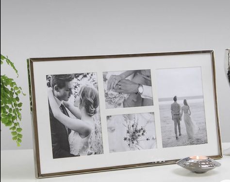 Wedding Photo Wall Display, Wedding Picture Walls, Wedding Photo Walls, Wedding Photo Display, Photo Wall Display, Beautiful Frames, Framed Wedding Photos, Family Photo Frames, Framed Photo Collage